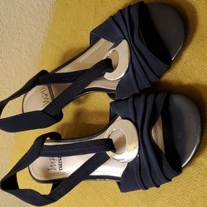 Impo Stretch navy blue sandels sz 8.5